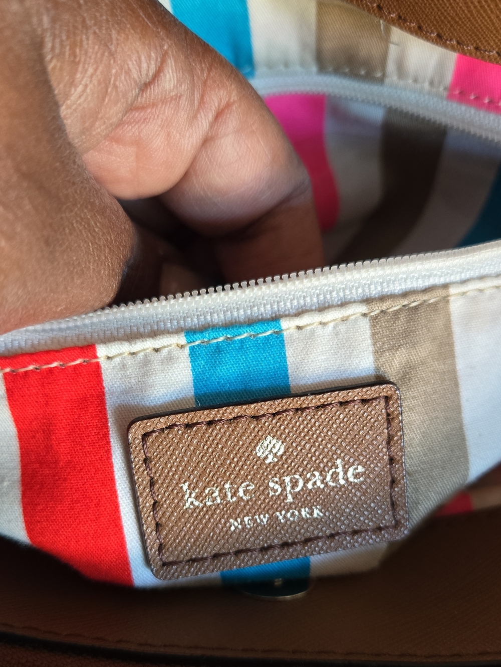 Brown Leather Kate Spade New York Tote Bag - Picture 9 of 16